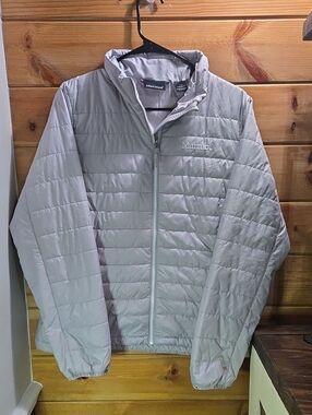 Marmot Men’s Light Gray Quilted Packable Puffer Jacket Sz Large